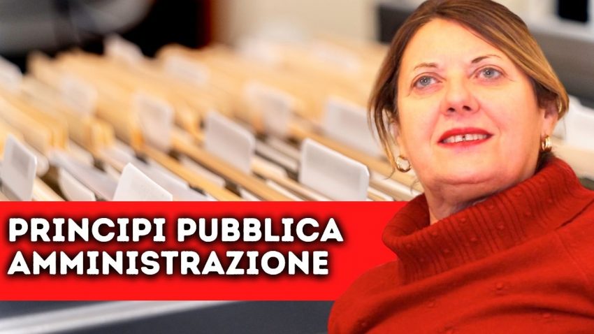 Principi della pubblica amministrazione